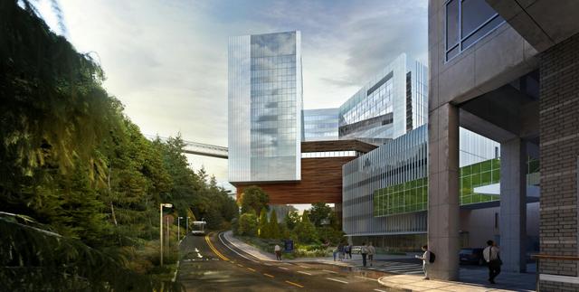 Exterior view of OHSU Vista Pavilion