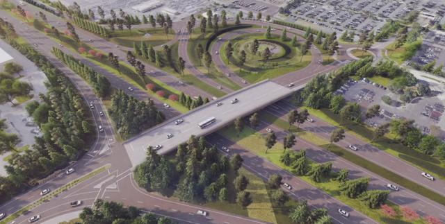 Thumbnail of the PDX airport landscape master plan aerial view.